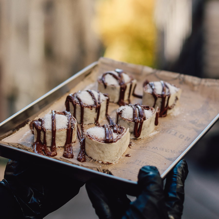 Roulé Nutella Banane Coco